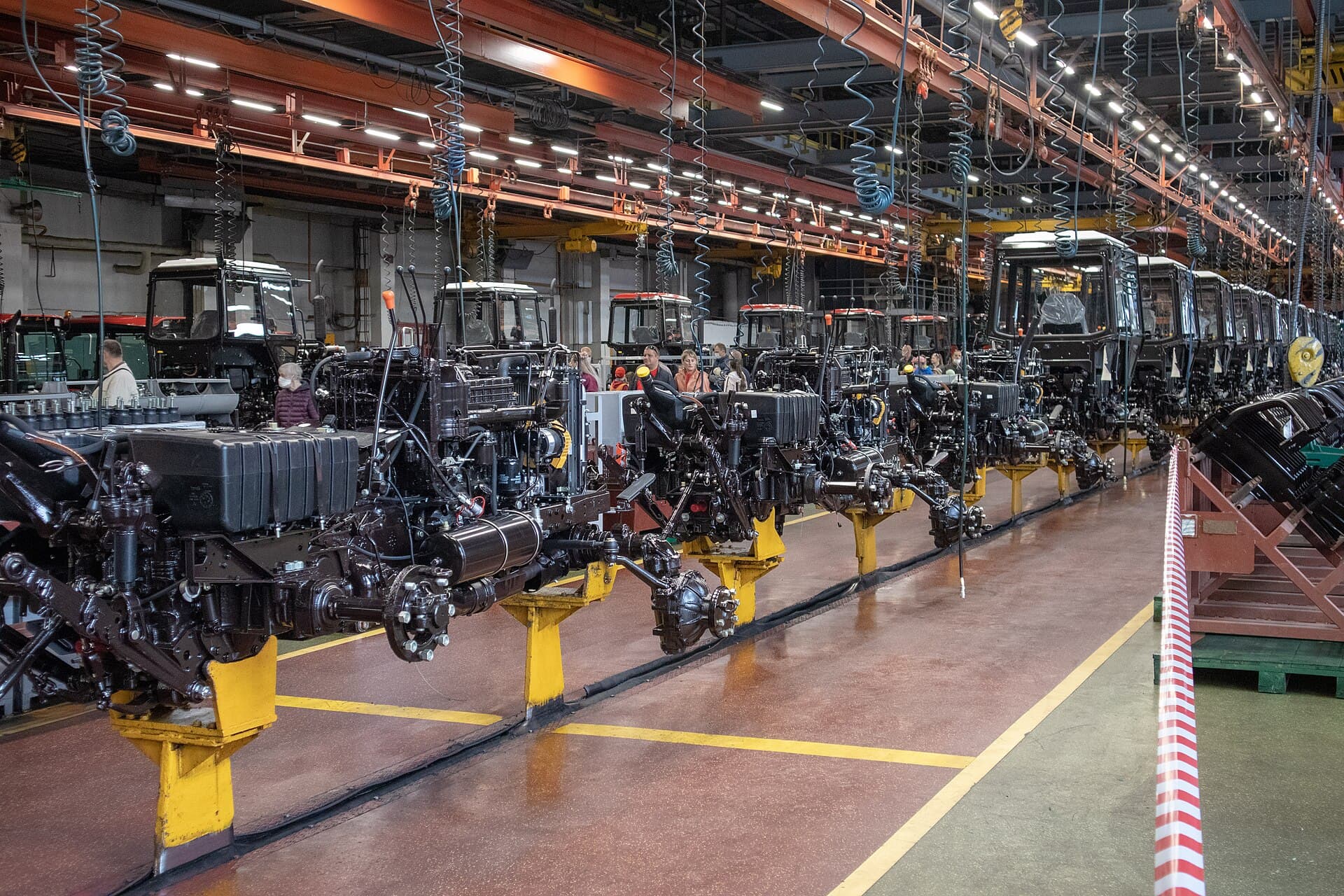 Tractor assembly line